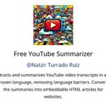 Free YouTube Summarizer 2025 VS Paid?