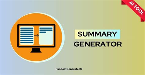 Summary Generators